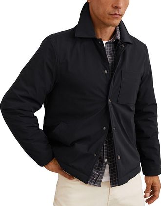Reiss Parker Nylon Patch Pocket Casual Shirt