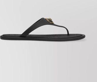 Versace rubber thong sandals