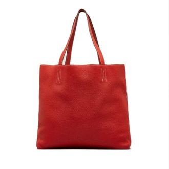 Hermès Pre-owned Tote Bags, female, Red, Size: ONE SIZE Pre-owned Leather totes