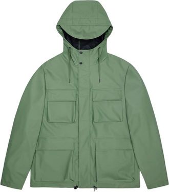 Rains Pocket Jacket - Heren - Regenjassen - Groen - XS - Polyester - Jassen