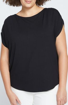 Universal Standard Helena Divine Jersey Top in Black at Nordstrom, Size Xxx-Large