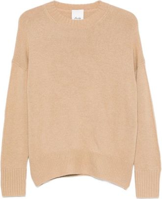 Allude Round-neck Truien - Dames - Cashmere truien - Beige - M - Truien & Vesten