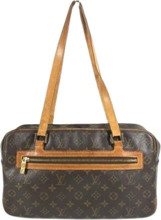 Louis Vuitton Pre-owned Shoulder Bags, female, Brown, Size: ONE SIZE Pre-owned Vintage Monogram Canvas Shoulder Bag