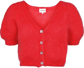 Americandreams Harper Cardigan - Dames - Vesten - Rood - S - Wol - Truien & Vesten