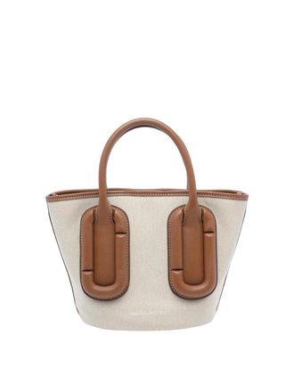 Marc Jacobs beige babe small tote in canvas bag