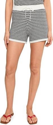 Varley Villiers Knit Shorts Womens Shorts Snow White/Black : XXS, Cotton