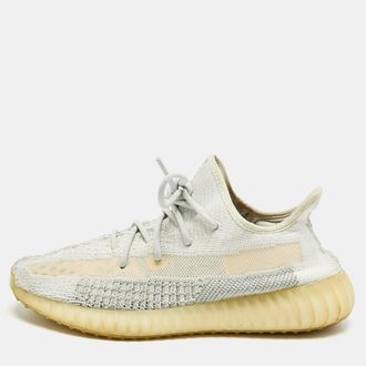 adidas Blue Knit Fabric Boost 350 V2 Lundmark Sneakers Size 44