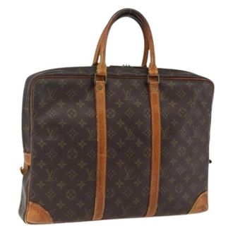 Louis Vuitton Pre-owned Vintage Canvas Handtas - Dames - Pre-owned - Bruin - Maat: ONE Size