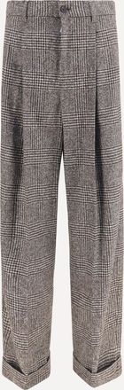 Dolce & Gabbana Alpaca blend Prince of Wales Pants Male 48