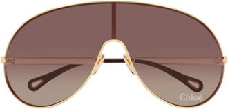 Chlo&eacute; CH0283s Full Mask Zonnebril - unisex - Zonnebrillen - Geel - ONE Size - Accessoires
