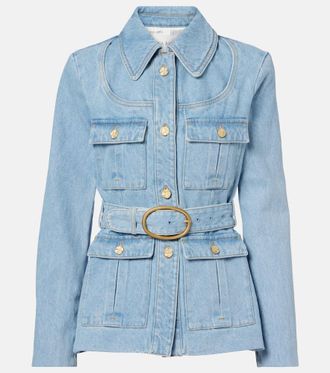 Nina Ricci Giacca di jeans con cintura