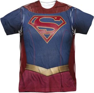 Gildan Supergirl Supergirl Uniform Short Sleeve Adult Poly Crew Tee / T-Shirt