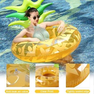 OEM Anillo Inflable De Pi&ntilde;a Para Piscina, 95 Cm, Balsa Inflable De Goma Para Nadar, Tubo Inflable Para Piscina, Deportes Acu&aacute;ticos, Verano, Fiesta