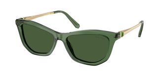 Swarovski SK6057 108571 Womens Sunglasses Green Size 56