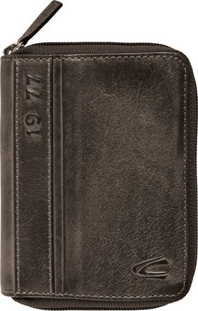 Camel Active Geldb&ouml;rse CAMEL ACTIVE Melbourne, Herren, schwarz, Leder, Antik-Look, vintage, Kleinlederwaren Geldb&ouml;rse, aus hochwertigem Rindsleder mit kernigen N&auml;h