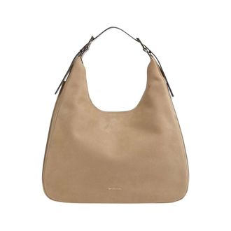 Michael Kors Shoulder Bags, female, Brown, Size: ONE SIZE Lg Hobo Shldr