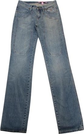 Jeckerson Italiaanse Stijl Broek - Dames - Regular Fit Jeans - Blauw - W25 - Jeans