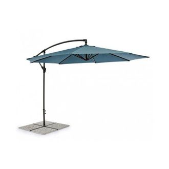 BIZZOTTO Bizzotto - Sombrilla Con Brazo 360 &deg; Texas 300x H260 Cm Antracita - Pavo Real