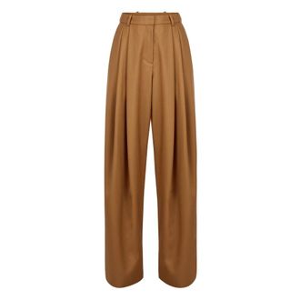 Nina Ricci Wide Trousers, female, Brown, M, Large Brown