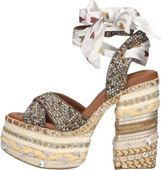 Kurt Geiger Schoenen, Dames, Veelkleurig, 40 EU, Chelsea Scarf Platform