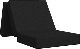 vidaXL Sof&aacute; Cama Plegable 75 X 63 X 45 Cm Negro Vidaxl