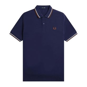 Fred Perry Hombre, Camisetas, Azul, Talla: M