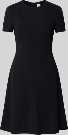 Calvin Klein Scuba Fit T-Shirt-Kleid mit Nahtreißverschluss Modell Flare in Black, Größe 38