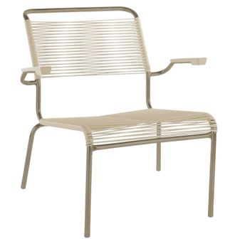 Schubiger M&ouml;bel Spaghetti-Lounger S&auml;ntis mit Armlehnen