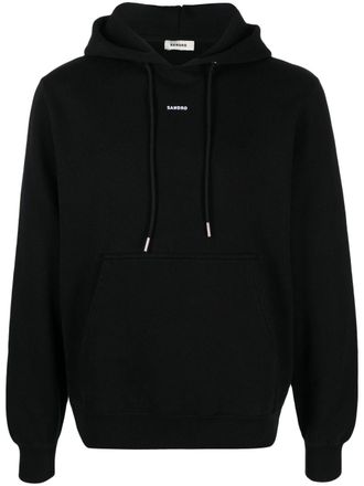 Sandro Hoodie met logoprint - Zwart