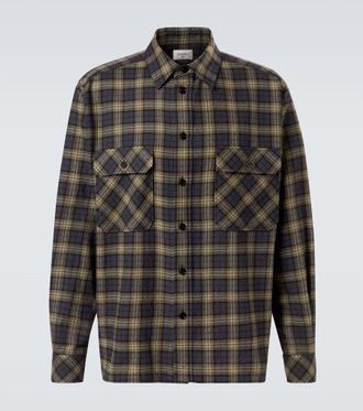 Saint Laurent Checked wool overshirt