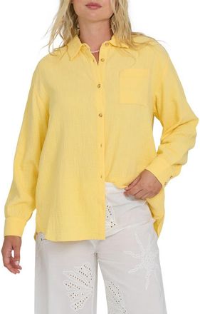 Billabong Wanderer Solid Cotton Shirt in Sundress at Nordstrom, Size X-Large