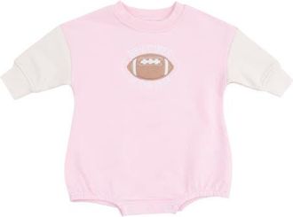 Angel Dear Varsity French Terry Bodysuit in Pink at Nordstrom, Size 6-12M