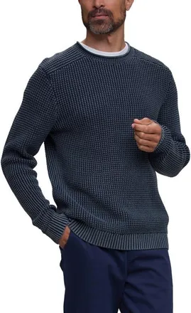 Barefoot Dreams Sunbleached Roll Neck Cotton Sweater in Indigo at Nordstrom, Size Xx-Large