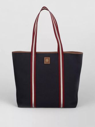 Bally ribbon detail tote bag dual handles