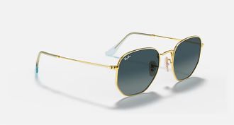 Ray-Ban Unisex - 0Rb3548N Polarized Sunglasses In Gold Blue