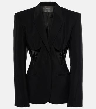 ジャケット MUGLER FW23 VE0291 COAT (23W1VE0291691 1999 BLACK) MUGLER FW23 VE0291 COAT (23W1VE0291691 1999 BLACK) (MUGLER