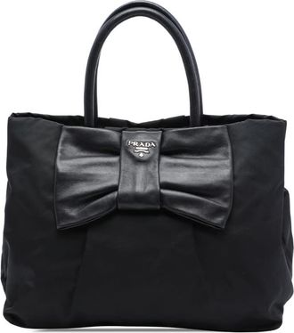 Prada Pre-owned Prada Tessuto Fiocco Bow Tote Ladies PJWIICZP2SY06OR7