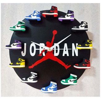 OEM Reloj De Pared Home De 30 Cm Aj1-12, Esfera Para Decoraci&oacute;n Del Hogar, Sala De Estar, Dormitorio, Oficina, Cafeter&iacute;a O Bar (jordan)