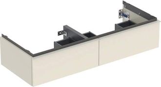 Keramag Geberit Icon Mueble Bajo Lavabo Para Lavabo Doble, 2 Cajones