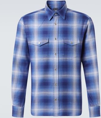 Tom Ford Camicia in cotone a quadri
