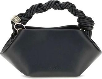 Ganni Handbags, female, Black, Size: ONE SIZE Bou Handbag