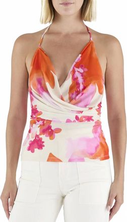 Ramy Brook Printed Simone Top In Sunset Orange Floral