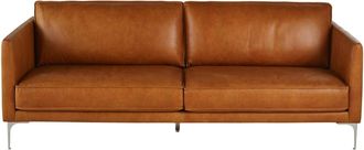 Maisons du monde Sof&aacute; 3/4 plazas de piel camel