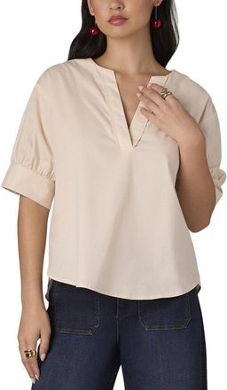 Wit & Wisdom Wit & Wisdom V-Neck Woven Top