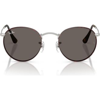 Ray-Ban Icons 53mm Retro Sunglasses in Matte Havana On Matte Silver at Nordstrom