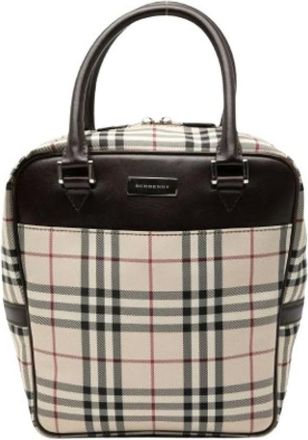 Burberry Borsa Pre-owned in Tela - - Pre-owned - Donna - Beige - ONE SIZE