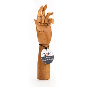 Mobi Handy Hand Shaped Salt and Pepper Mill, Left Hand