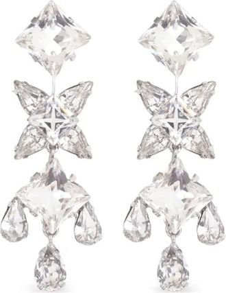 Jennifer Behr Orecchini Raina con cristalli - Argento