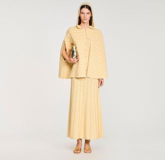 Sandro Strass knit cape