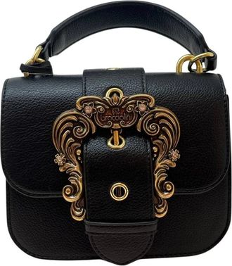 Braccialini Elegante Barokstijl Handtas - Dames - Handtassen - Zwart - ONE Size - Tassen